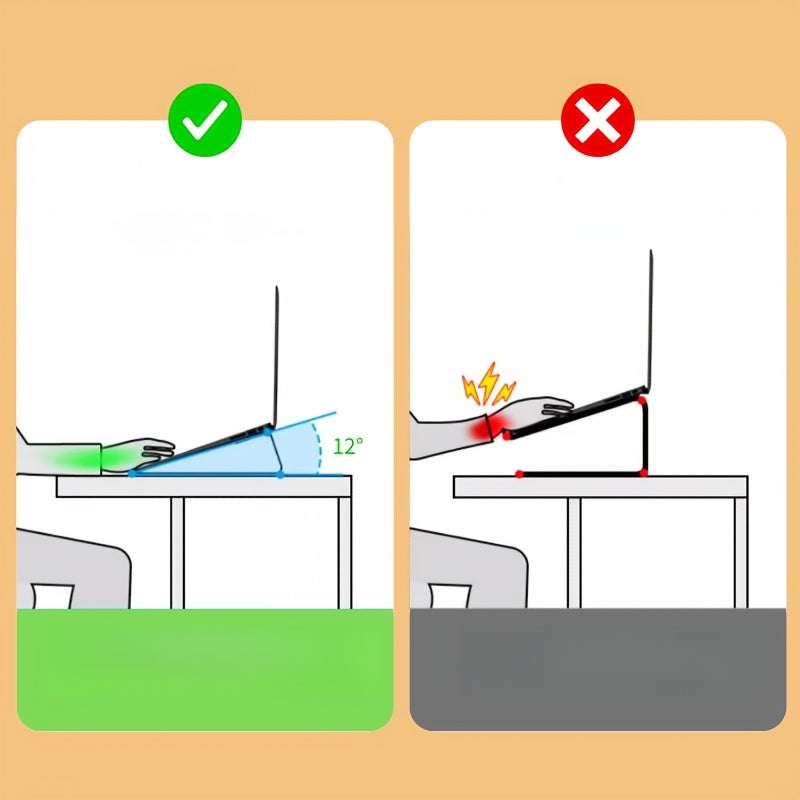 2pcs Ergonomic Bamboo Laptop Stand