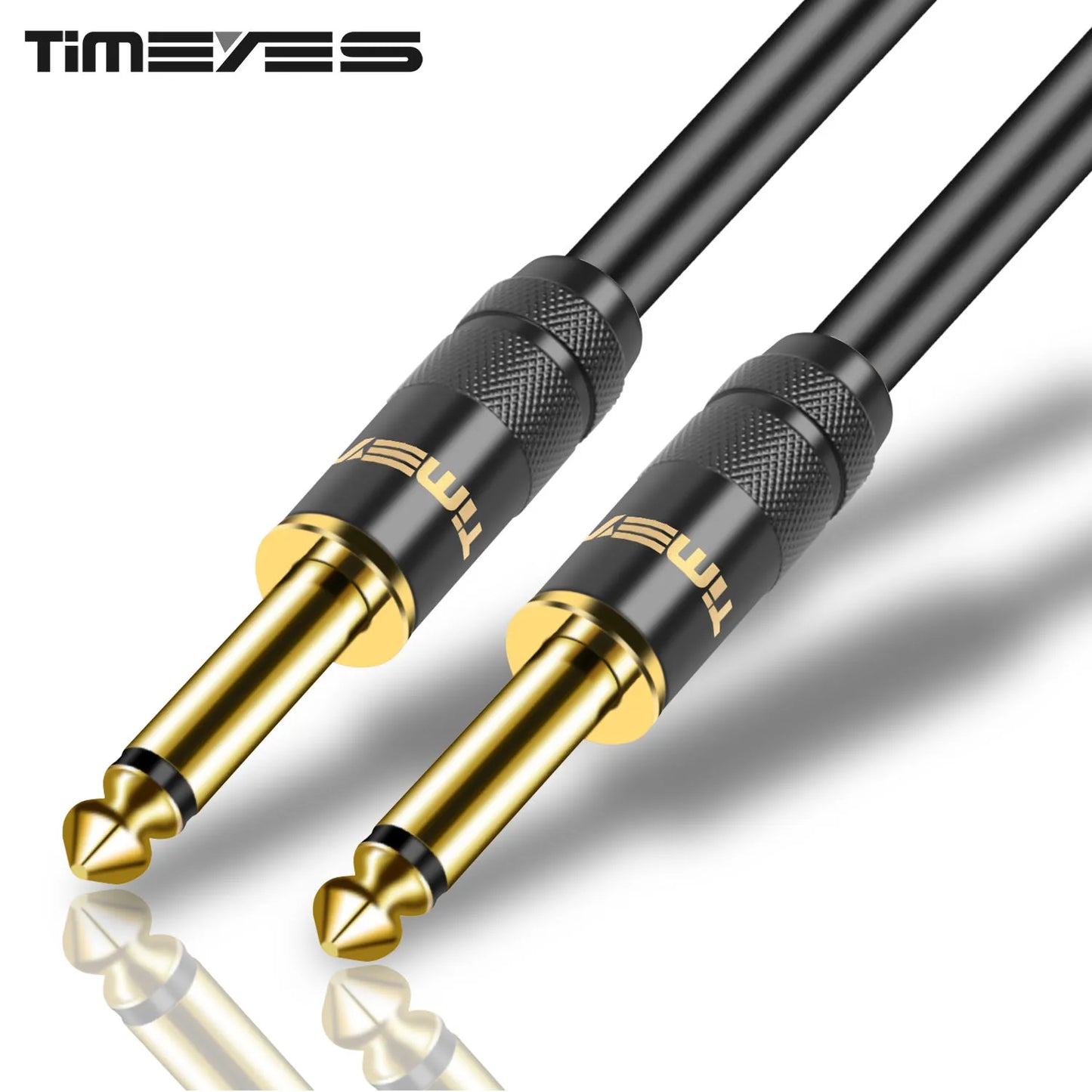 1/4 Inch Straight Instrument Cable 6.35mm To 6.35mm Stereo Audio Professional Guitar Cable for Guitar Bass Amplifier Keyboard