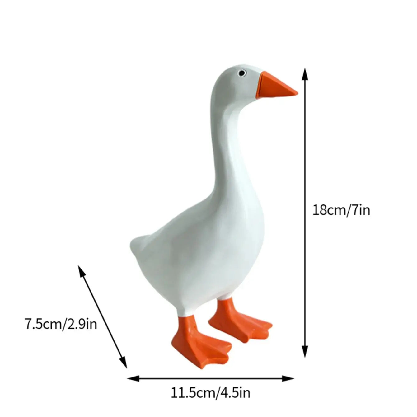 1pc, Magnetic Goose Key is a chain home decoration sculpture, office desk decoration resin goose duck sculpture, tool rack home