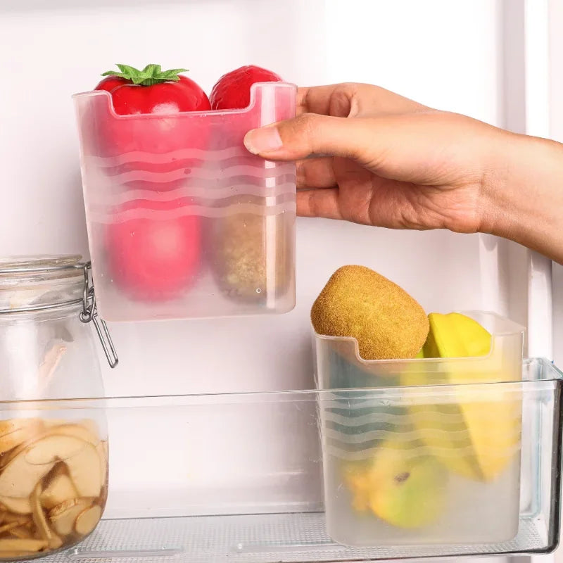 1/5PCS Refrigerator Storage Boxes Food Fresh Organizer Cold Storage Crisper Fruit Spice Food Container Boxes Home Kitchen Boxes