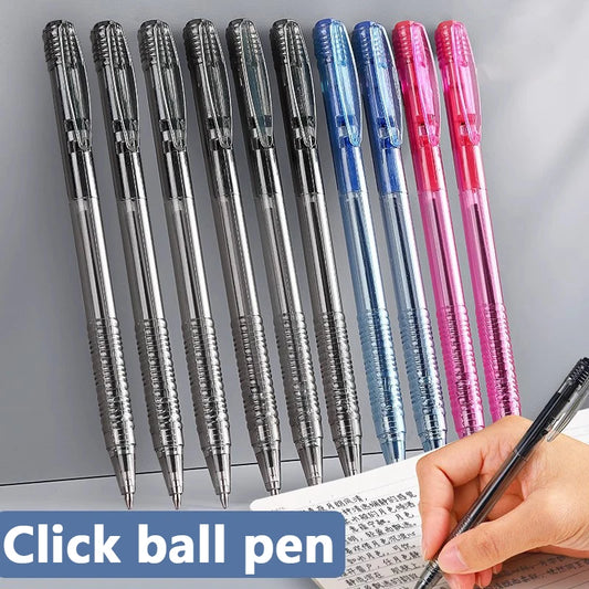 10/50Pcs Black Red Blue Ballpoint Pen 0.7mm Ballpoint Pen Student Signing Pen Writing Pen Stationery School Office Accessories