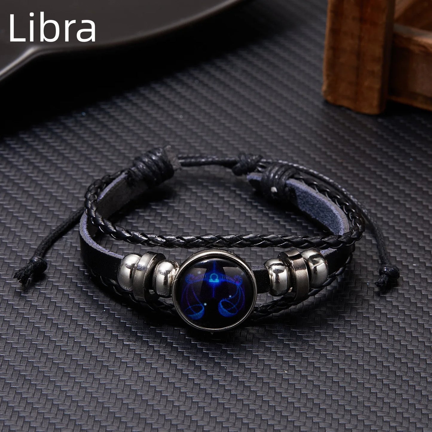 12 Constellation Zodiac Sign Charm Luminous Bracelets Men Vintage Multilayer Wrap Leather Bracelet & Bangle Birthday Gift